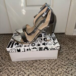 Women’s silver heels